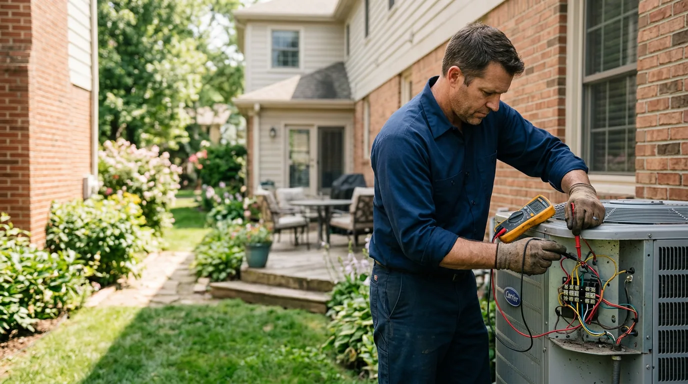 HVAC technician working near North Miami, OK